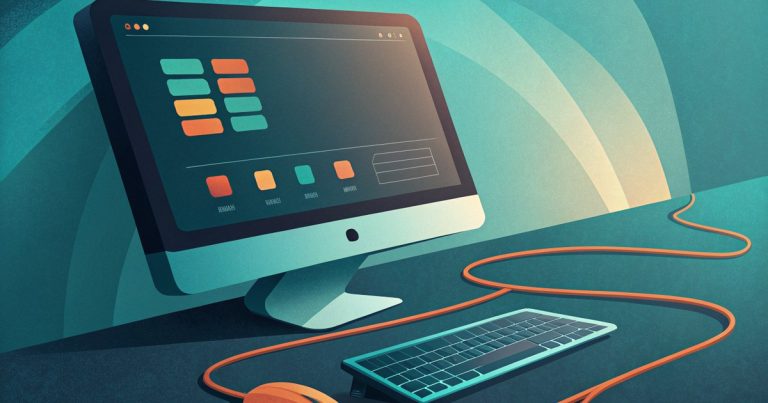 Ecran d un editeur de code sur un poste de travail