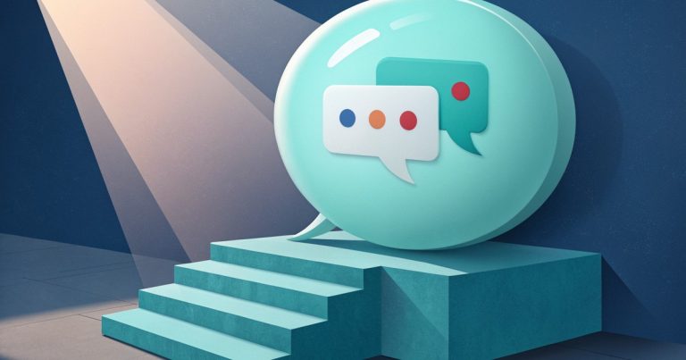 Bulles de dialogue posees sur un podium, illustration du classement des IA gratuites
