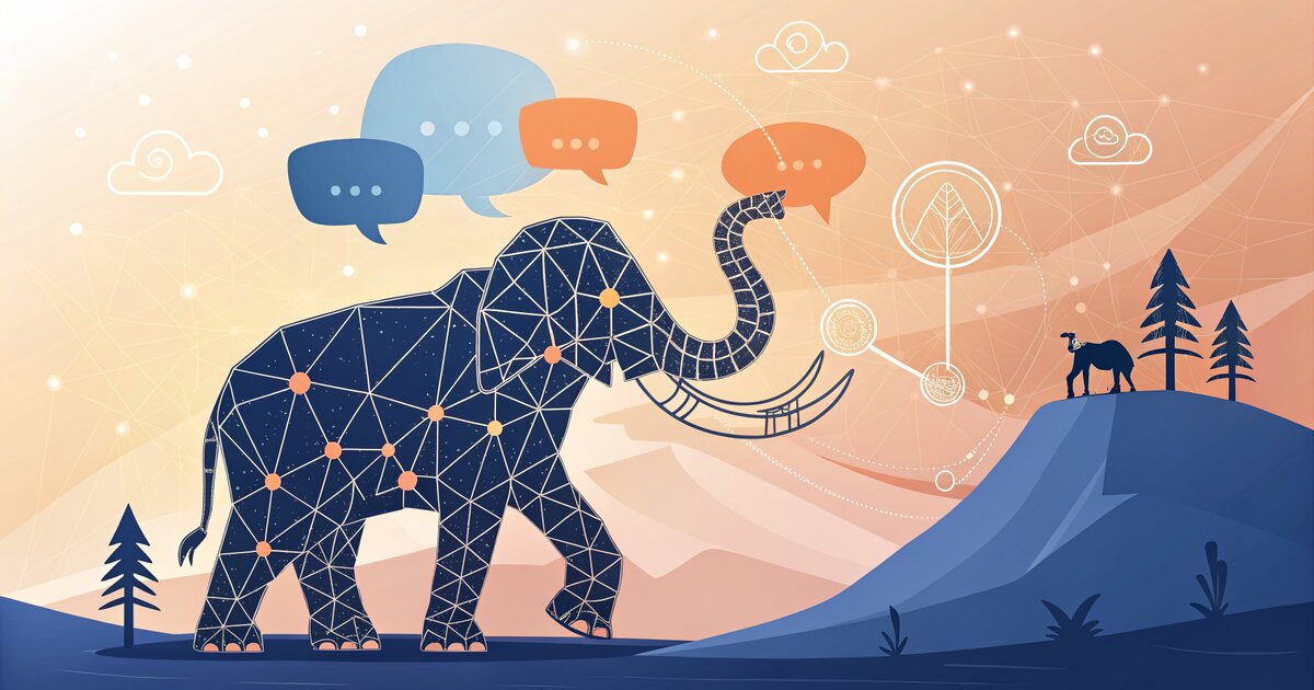 Illustration mammouth AI agrégateur de modèles IA français