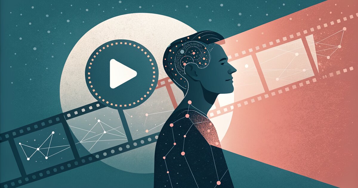 Illustration abstraite Vidnoz IA video avatars 2026